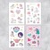 Stickerbook "#unicorns", 8 sheets, 14 x 21 cm