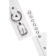 Handcuffs Pecado BDSM, soft with grirts, genuine leather, white
