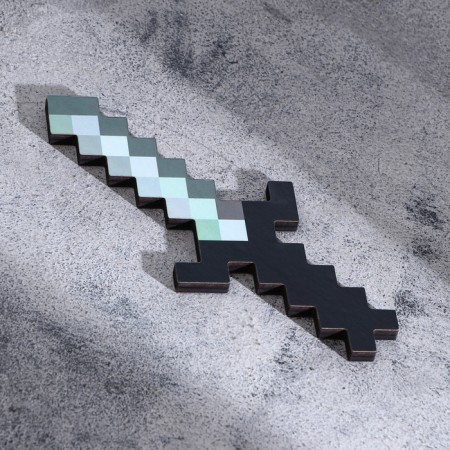 Wooden souvenir "knife", 20 cm, pixel, with a black pen Mix-3