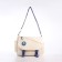 Youth bag with zipper, milk/blue color