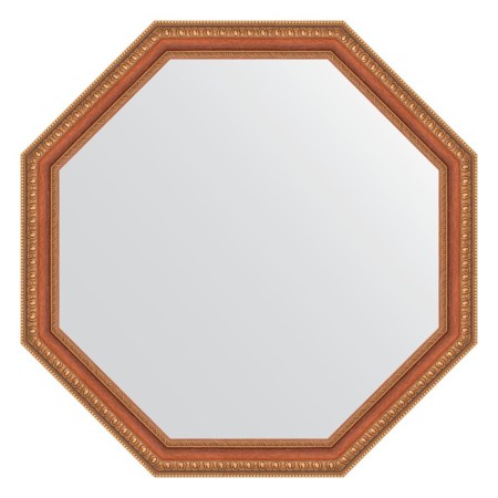 Mirror in the baguette frame, bronze beads on a tree 60 mm, 71.6x71.6 cm