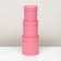Set of round boxes 3 in 1, "pink", 16x16, 14x14, 12x12 cm