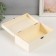 Casket wood for painting "rectangular" locking buckle 23.5x14x9.5 cm