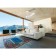 Ceiling fan with a lumberry Hoi A, aluminum, metal, white, matte