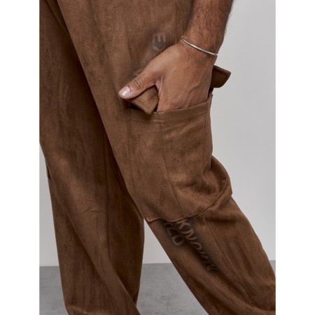 Joggers are sports male, size 50, brown color-13