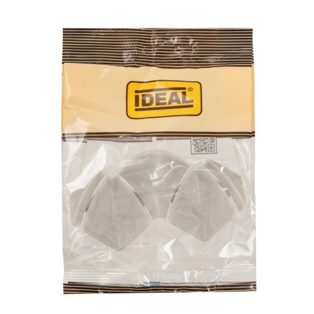 A set of components for a skirting board for the countertop "Ideal" light gray glossy-2