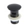 Bottom valve with overflow Accoona A480F-1, 1 1/4 ", with overflow, black