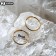 Piercing in the nose "Ring", d = 8 mm, set 2 pcs., Color gold