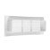 Ventilation grate, 60 x 204 mm, with a flange, stiff