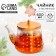 New Year. Glass teapot with bamboo lid "Miracles", 600 ml