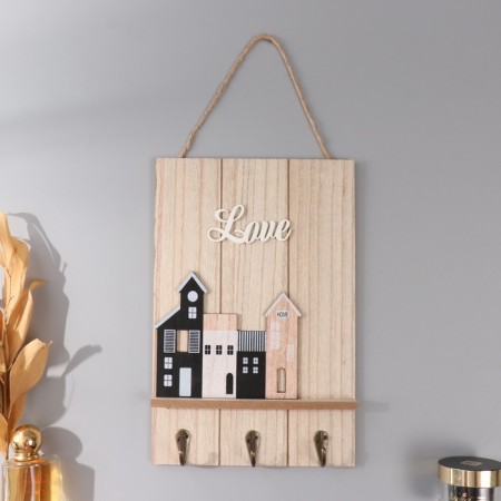 Decorative tree hooks "houses" 19x29 cm