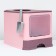 Closed toilet 50 x 40 x 40 cm with a retractable pallet, burgundy