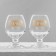Gift set of glasses for cognac "Principle of Men", 265 ml.