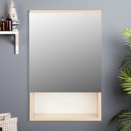 Bathroom mirror "Vienna 55" White/Sonoma, 55 x 70 x 13.6 cm-2
