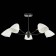 Ceiling EVOLUCE lamp. Sle103602-05. Satta. 5x40 watts, E14, 77x77x36.5 cm, black color, gold