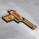 Wooden souvenir "Glock" Pixel, Golden