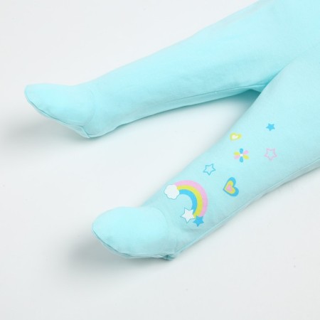 Sliders for a girl, mint color, height 50-56 cm-2