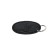 Key keychain, genuine leather, 36x77x3 cm, black