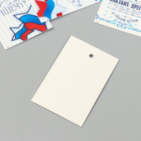 Cardboard Biro "Wishes. Tricolor" set 10 pcs (5 types) 4x6 cm-3