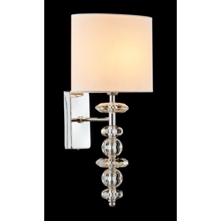 Bra Crystal Lux, Armando Chrome 0180/401.2, E14, 1x60 W, 42x24 cm, chromium color-1