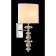 Bra Crystal Lux, Armando Chrome 0180/401.2, E14, 1x60 W, 42x24 cm, chromium color