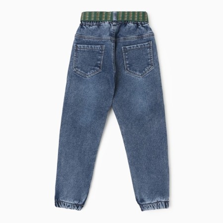 Jeans for a boy, blue color, height 122 cm-3