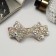 Hair hairpin "Tiana" bow, 9.5 cm, silver