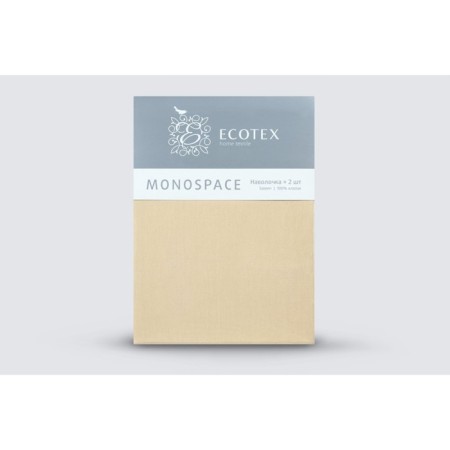 Set of pillowcase "Monopasse", size 50x70 cm - 2 pcs, cream color-2