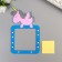 The sticker on the unicorns switch is voluminous, glows in the dark 8.6x8.6 cm, 10.5x18 cm