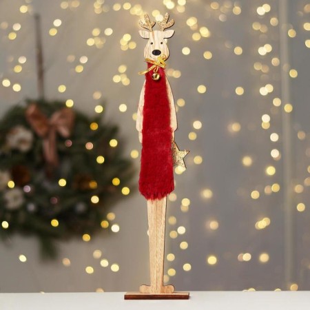 New Year's decor "Tall" 8 × 4 × 39 cm, red-1