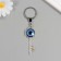 Keychain from the evil eye Metal "Key Nazar" 2.7x7 cm