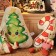 New Year. Pillow Ethel "Cute Christmas tree" 32x38 cm, 100 p/e, velor