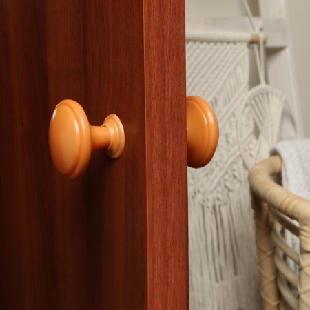 Pellet door handle, d = 65, color light wood-1
