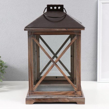 Climber tree "Lantern - shutters" aged set 2 pcs 25x25x41 16x16x27 cm-4