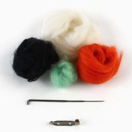 Brooch from wool "Fox"-3