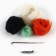 Brooch from wool "Fox"