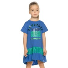 Dress for girls, height 86 cm, blue color