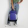 School textile Backpack 46x30x10 cm, vertical pocket, purple color