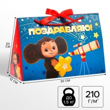 Ticking package, Cheburashka, 30x20x12 cm
