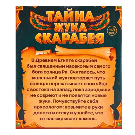 Набор для раскопок «Тайна жука Скарабея»-5