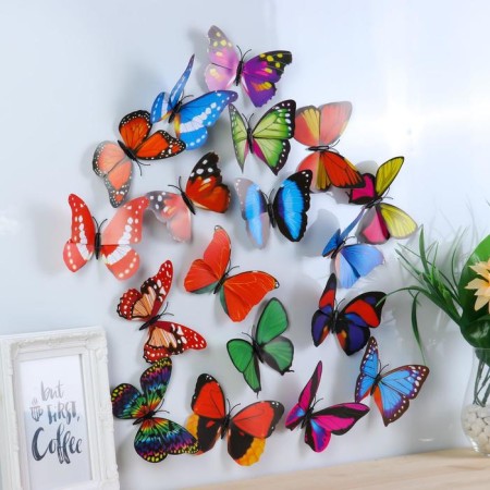 Magnet Plastic "Butterfly Polit" mix 12x7 cm-1