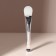 Silver masks brush, silicone, with a spatula, 14 (+/- 1) cm, silver/white color