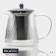 Glass teapot with metal sieve "Grania", 1 liter