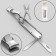 Kusachki-Kniper manicure, 4 in 1, multifunctional, 6 cm, silver color