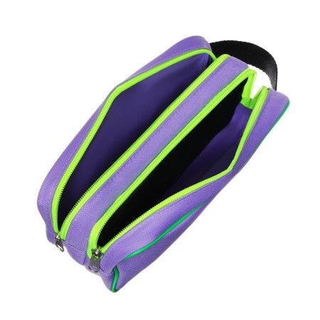 Penal soft 2 compartments, 100 x 220 x 70 mm, voluminous, "purple-green"-5