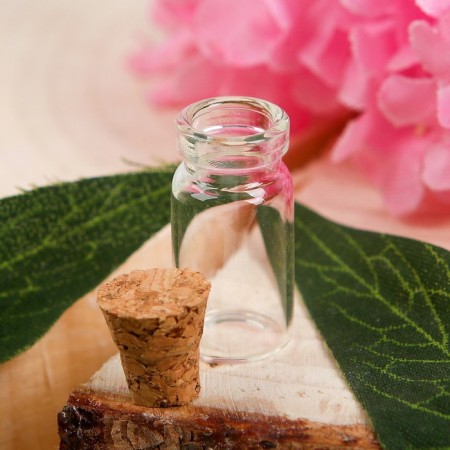 The basis for creativity and decoration is a bottle with a cork, 1 ml, a bottle: 2.5 × 0.7 cm-1