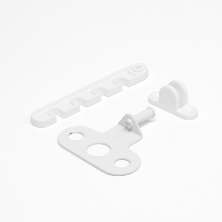 Tundra window opening limiter, plastic, l = 105 mm, white, 1 pc.-1