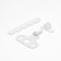Tundra window opening limiter, plastic, l = 105 mm, white, 1 pc.