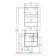 Aquaton Mirror Square "Rivier 60" LED backlight, white matte color