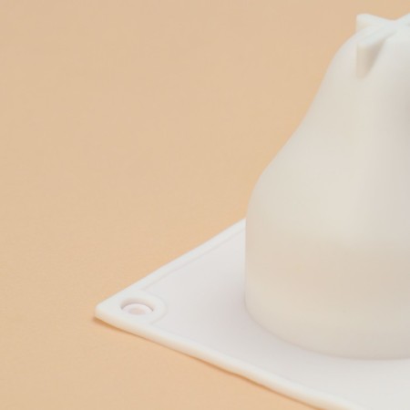 Form for mousse desserts and baking “G.”, silicone, 29.3 × 17.2 × 6.5 cm, 8 cells (D = 5.5 cm), white color-4